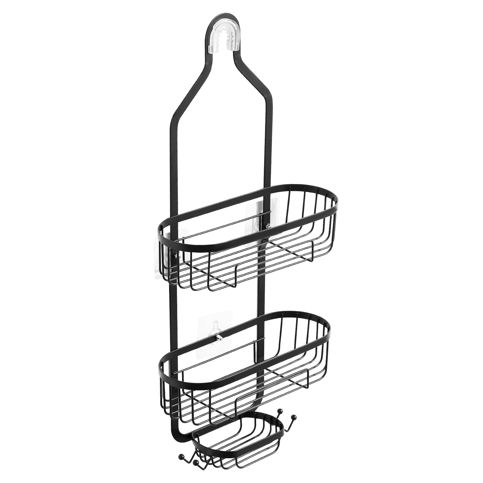 Shower Caddy 3-Tier Hanging Bathroom Shower Storage Organization Shelves Rack_voghion.com